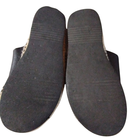 Palomitas Black Leather Double Strap Sandals Size 7-7.5 - Picture 7 of 8